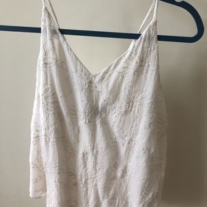 LOFT women’s small PETITE white tank—like new!